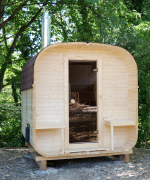 Sauna da giardino QUADRO QL 240 cm con stufa a legna - immagine 2