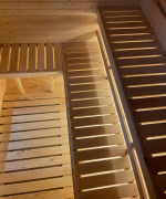 Sauna da giardino QUADRO QL 240 cm con stufa a legna - immagine 7