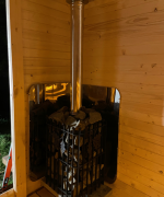Sauna da giardino QUADRO QL 240 cm con stufa a legna - immagine 8