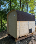 Sauna da giardino QUADRO QL 240 cm con stufa a legna - immagine 4