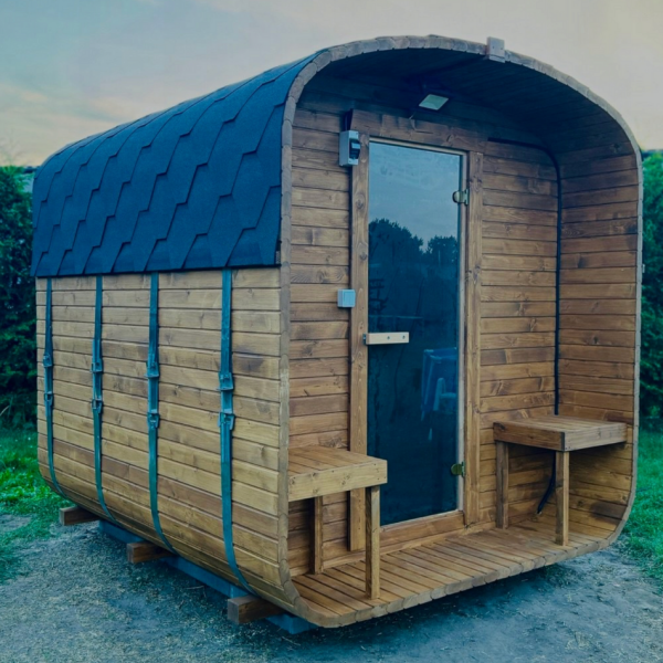 Sauna da Giardino QUADRO 240 cm con Stufa Elettrica - immagine 6