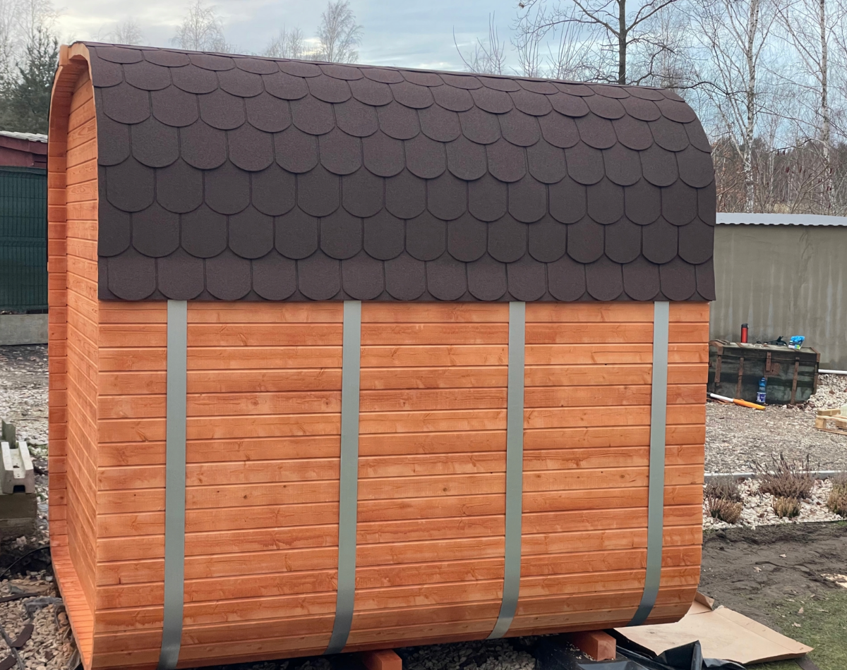 Sauna da Giardino QUADRO 240 cm con Stufa Elettrica - immagine 4