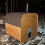 Sauna da giardino QUADRO 240 cm con stufa a legna - immagine 5