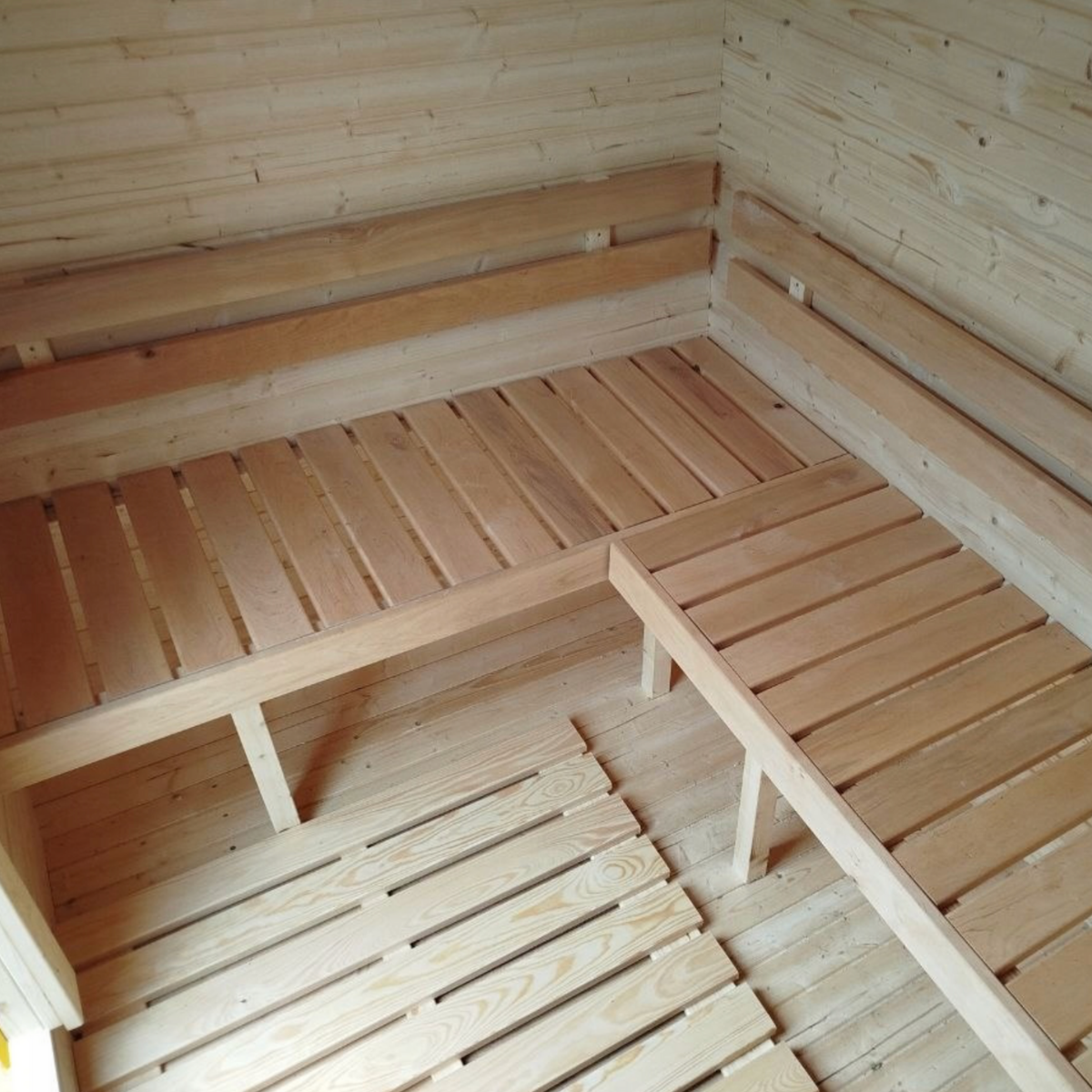 Sauna da Giardino QUADRO 180 cm con Stufa a Legna - immagine 5