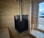 Sauna da giardino QUADRO 340 cm con stufa a legna - immagine 7