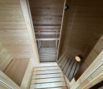 Sauna da giardino QUADRO 340 cm con stufa a legna - immagine 5