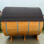 Sauna a Botte da Esterno 240 cm con Stufa Elettrica - immagine 3