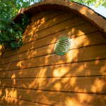 Sauna a botte da esterno 340 cm con stufa elettrica - immagine 10