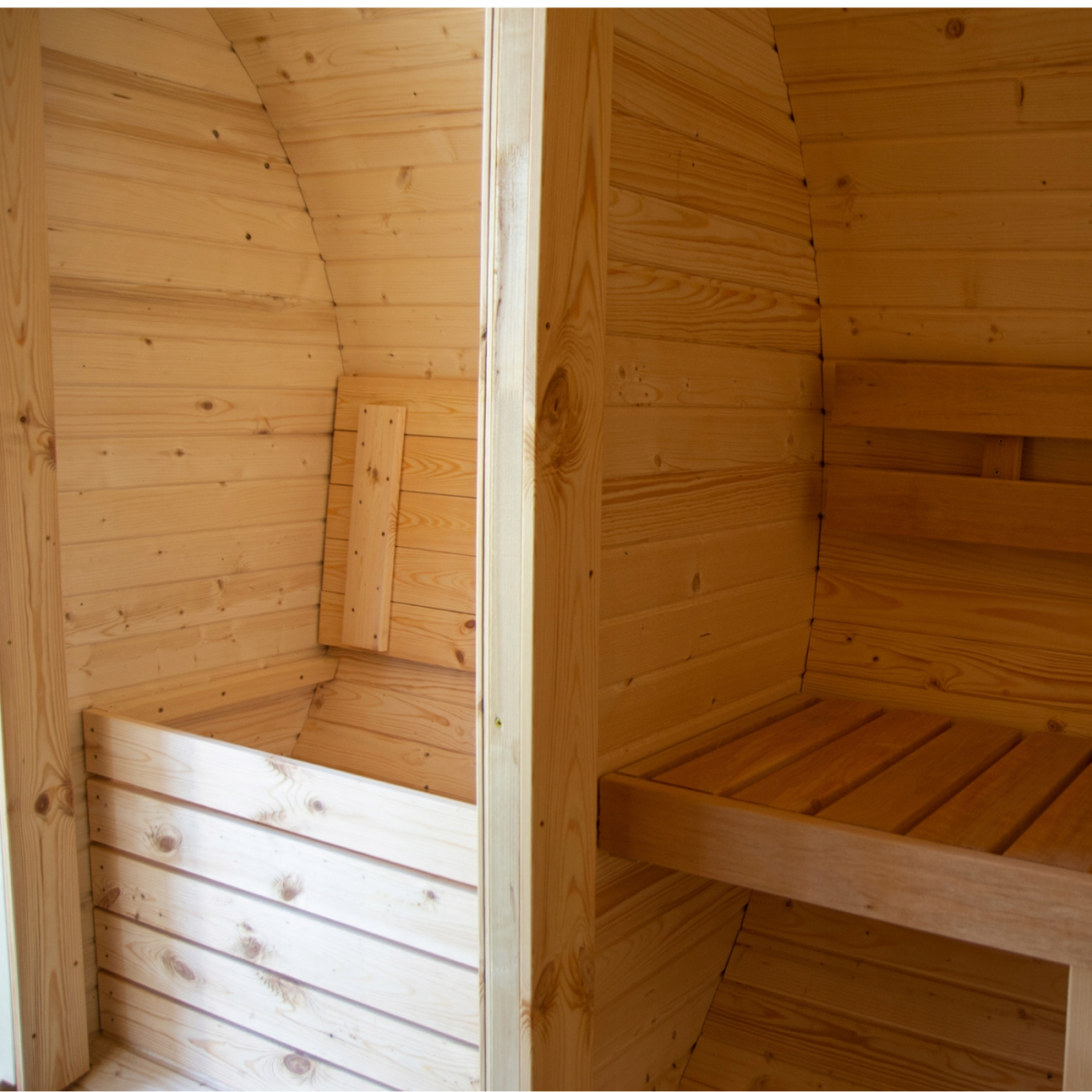 Sauna a Botte da Esterno 340 cm con Stufa a Legna - immagine 5