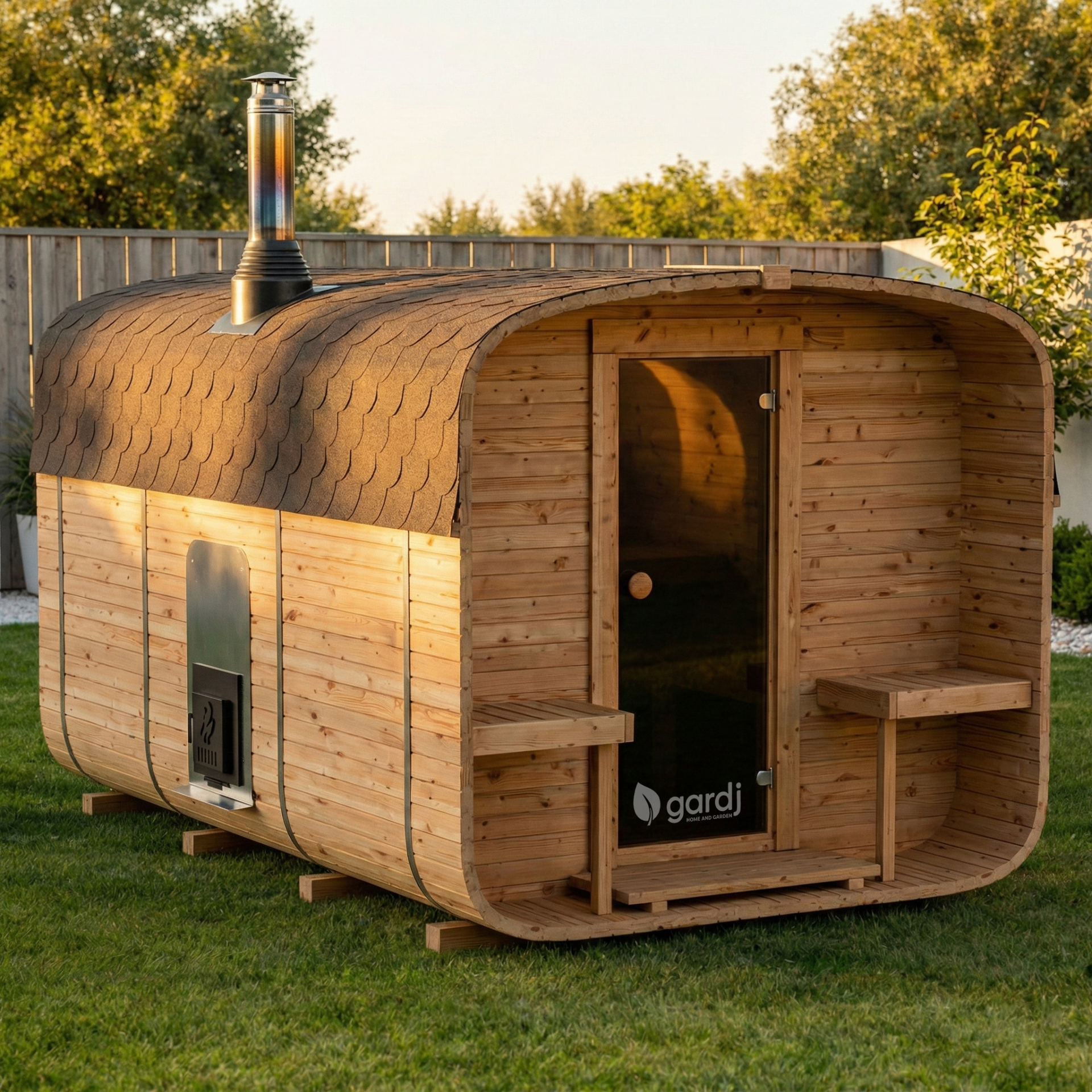 Q340wsmain Sauna da Giardino QUADRO 340 cm