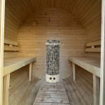 Sauna a Botte da Esterno 180 cm con Stufa Elettrica - immagine 4