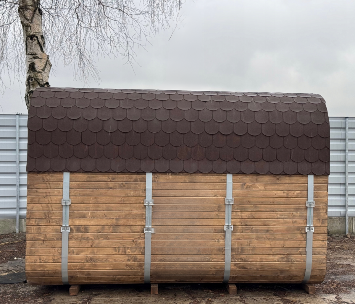 Sauna da Giardino QUADRO 340 cm con Stufa Elettrica - immagine 4