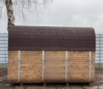 Sauna da Giardino QUADRO 340 cm con Stufa Elettrica - immagine 4