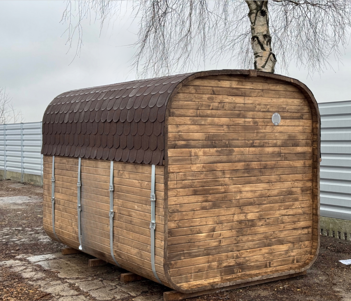 Sauna da Giardino QUADRO 340 cm con Stufa Elettrica - immagine 3