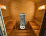Sauna da Giardino QUADRO 240 cm con Stufa Elettrica - immagine 3
