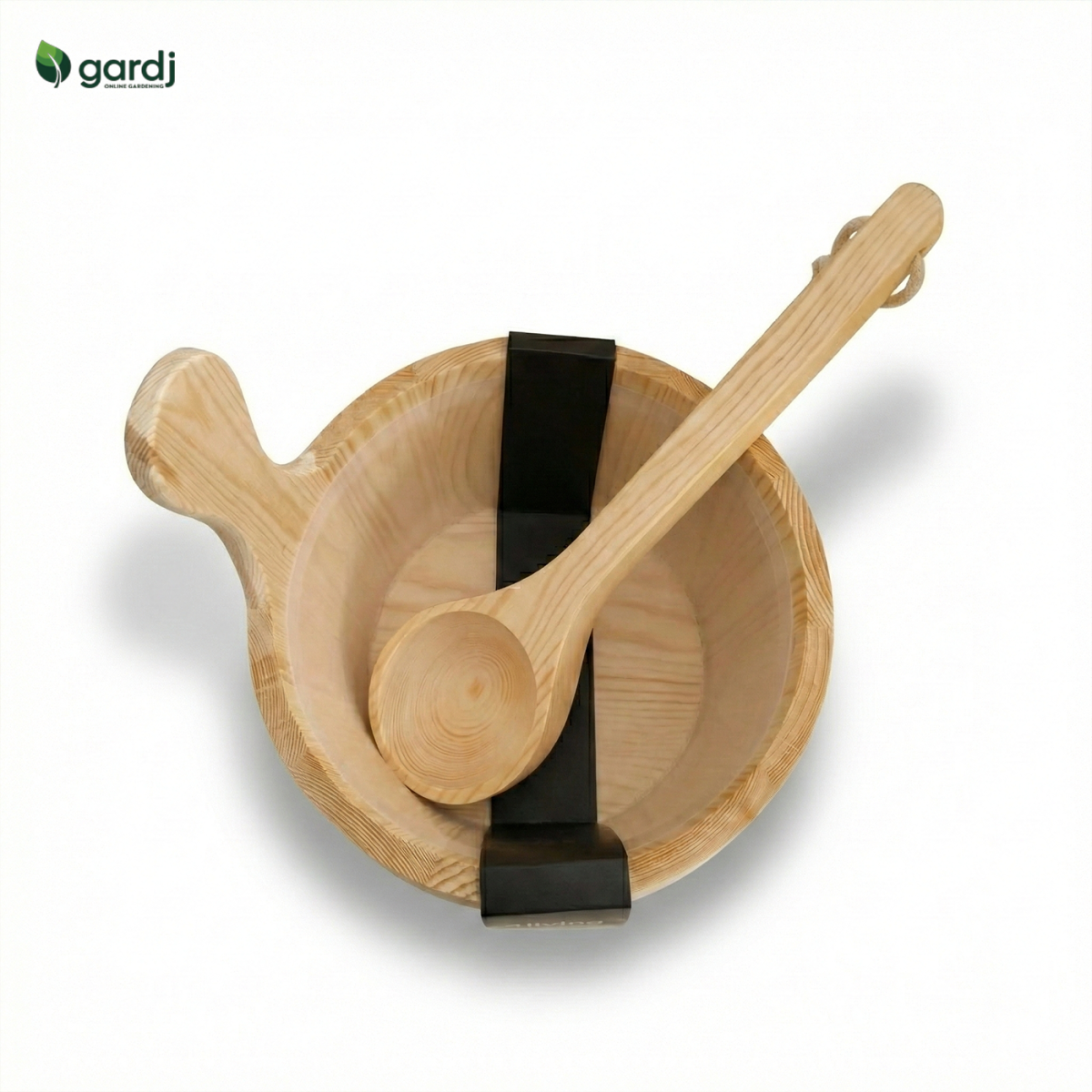 Set secchio e mestolo da sauna in legno 4Living - immagine 4