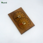 Termometro & igrometro da sauna 4Living – legno di ontano trattato termicamente