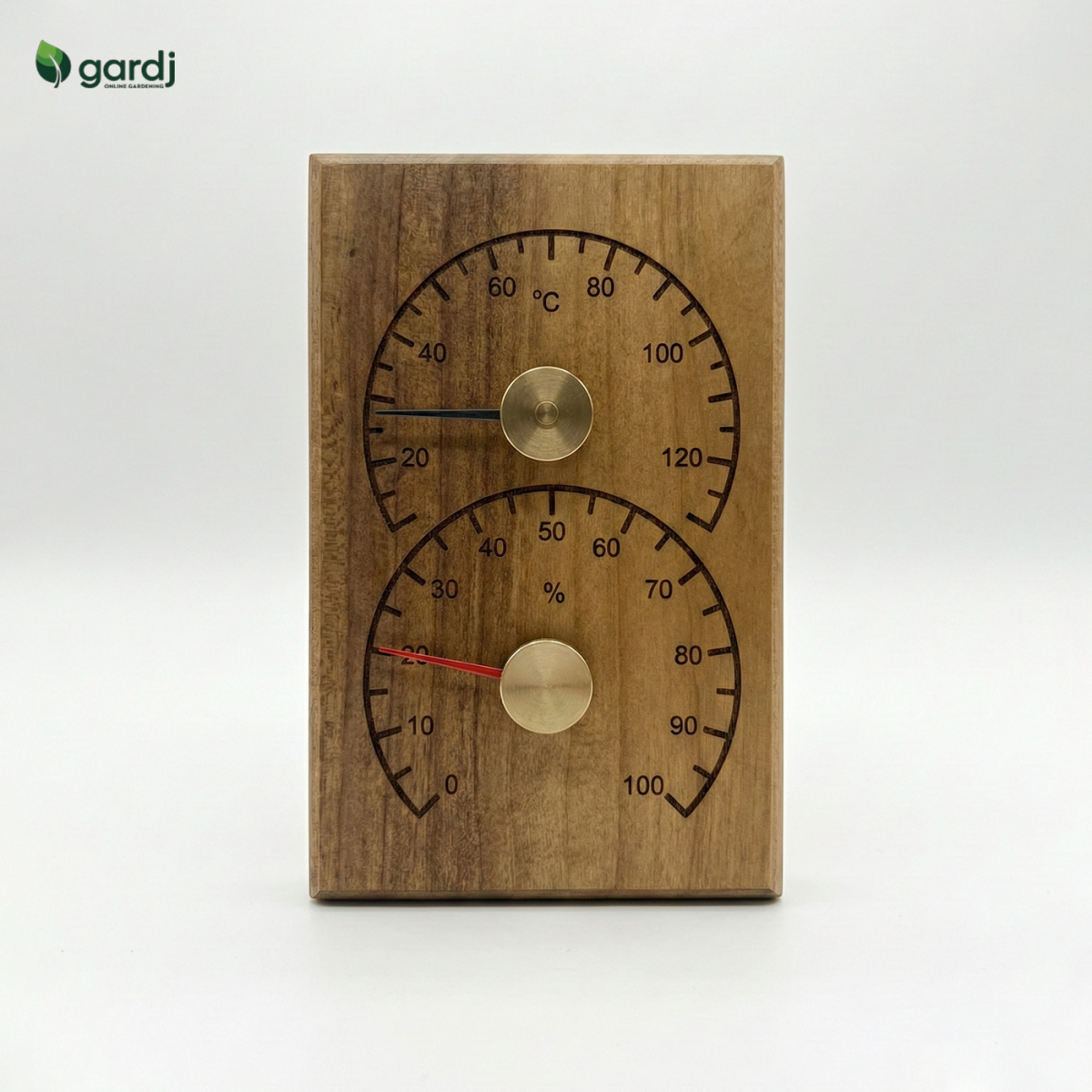 Termometro & igrometro da sauna 4Living – legno di ontano trattato termicamente - immagine 4