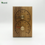 Termometro & igrometro da sauna 4Living – legno di ontano trattato termicamente - immagine 4