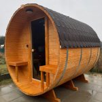 Sauna a botte da esterno 240 cm - immagine 2