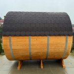 Sauna a botte da esterno 240 cm - immagine 3
