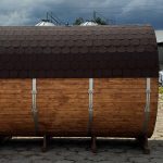 Sauna a botte da esterno 340 cm - immagine 3