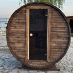 Sauna a botte da esterno 180 cm - immagine 5