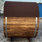 Sauna a botte da esterno 180 cm - immagine 3