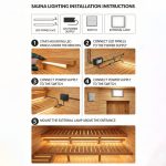 Set di illuminazione per sauna – nero - immagine 7