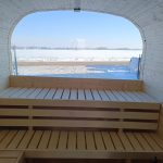 Parete posteriore panoramica in vetro per sauna Quadro - immagine 2